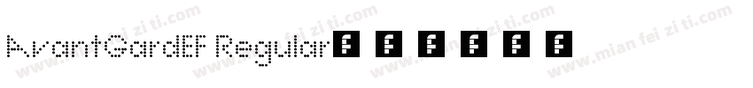 AvantGardEF Regular字体转换